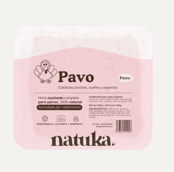 Menú Cocinado Pavo