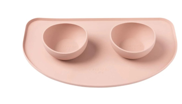 Silicone Feeding Mat Soft Blush (2)